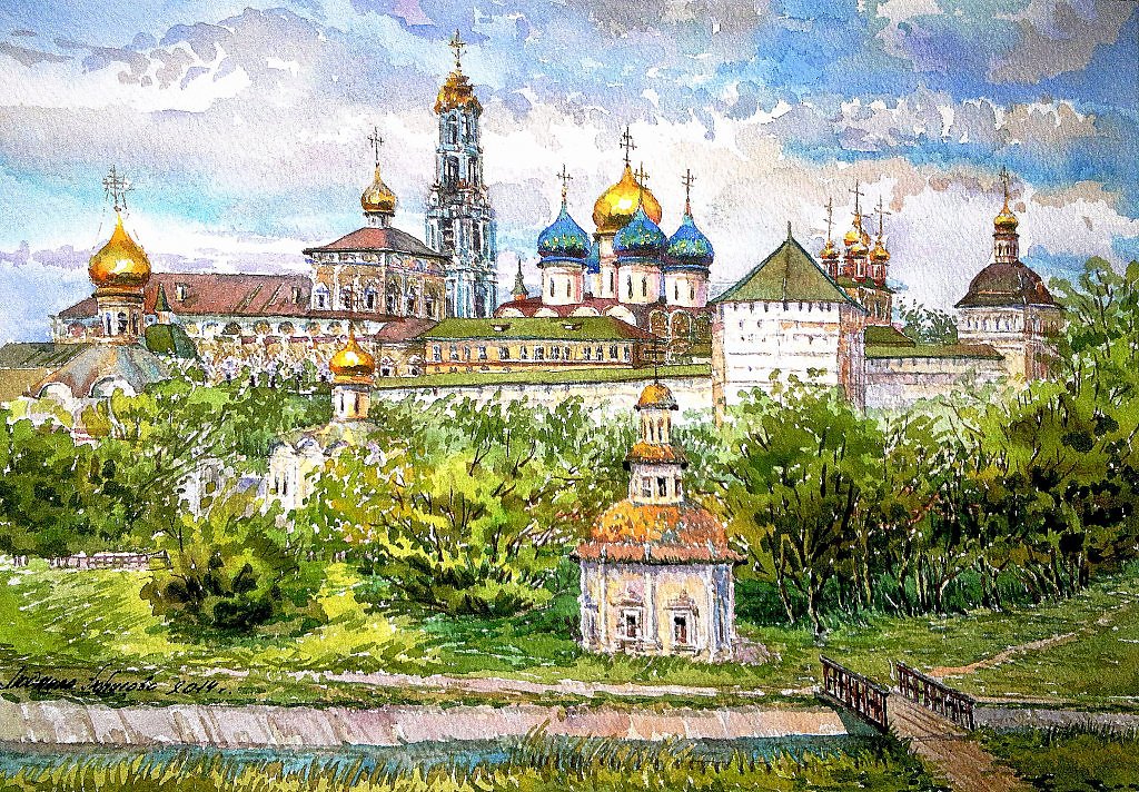 The Trinity Lavra of St. Sergius, the most important Russian monastery, the spiritual centre of the Russian Orthodox Church.